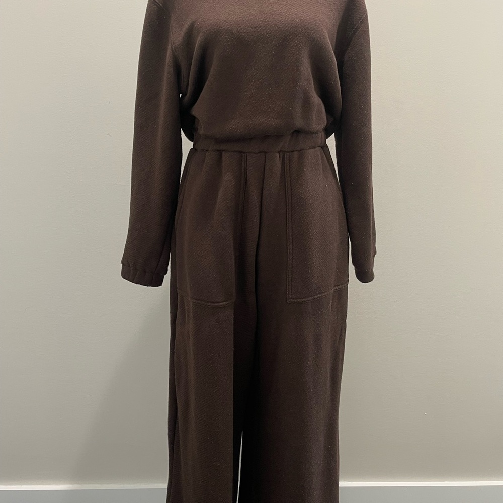 Free People Chocolate Brown Jumpsuit
